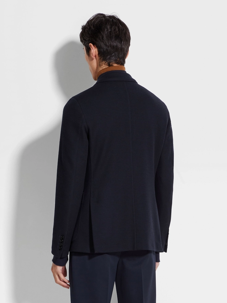 Giacca in jersey ad alte prestazioni blu navy Giacca in jersey ad alte prestazioni blu navy