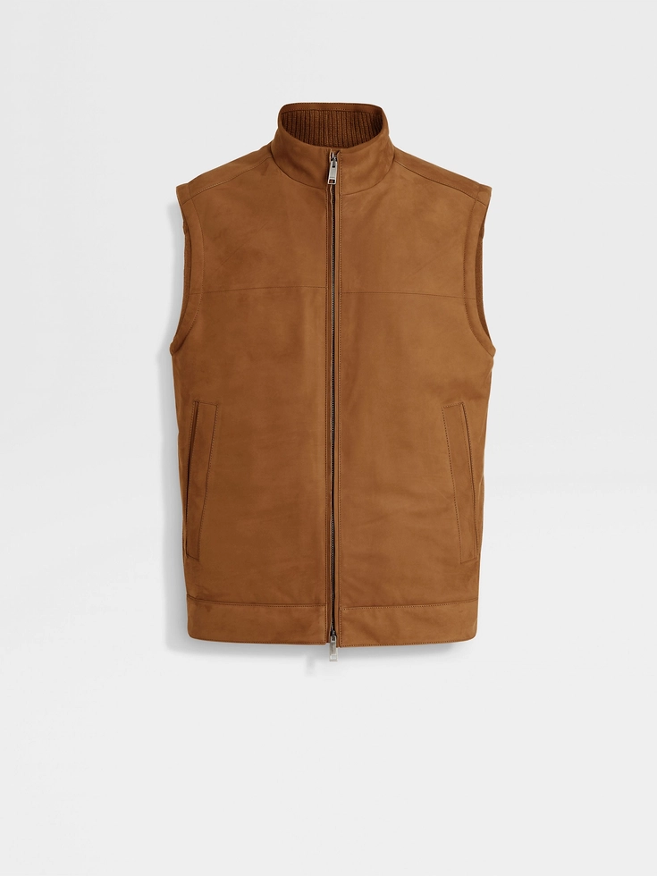 Gilet in pelle
