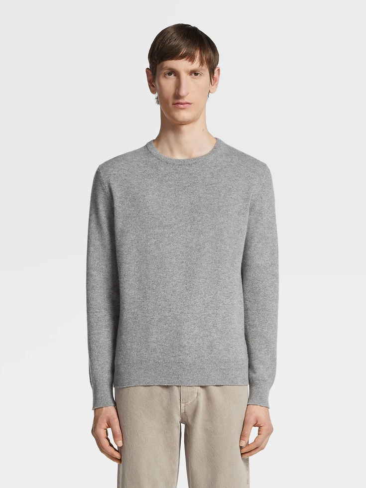 Girocollo Oasi Cashmere Grigio Mélange