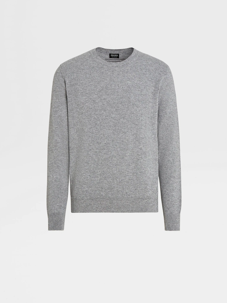 Girocollo Oasi Cashmere Grigio Mélange