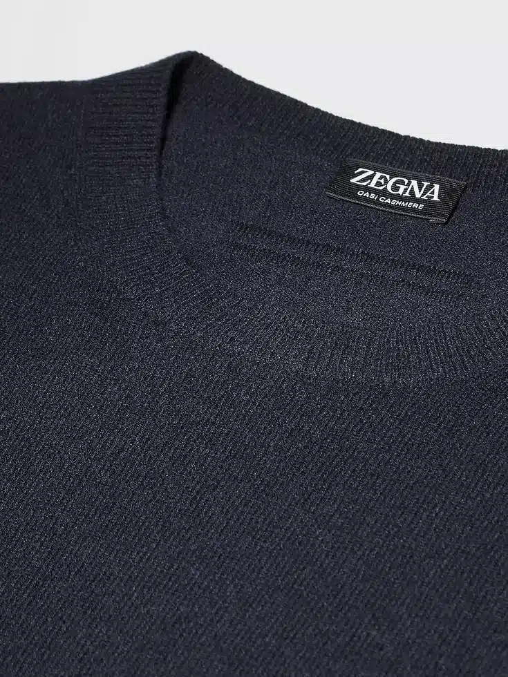 Girocollo in cashmere Oasi Blu Navy Mélange Girocollo in cashmere Oasi Blu Navy Mélange
