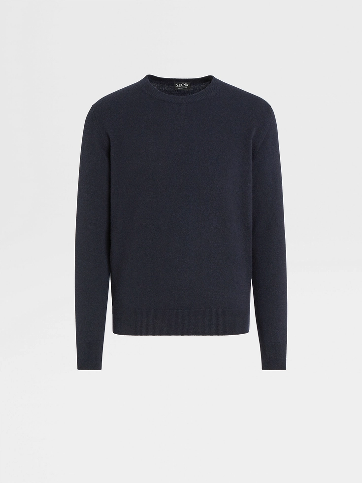 Girocollo in cashmere Oasi Blu Navy Mélange