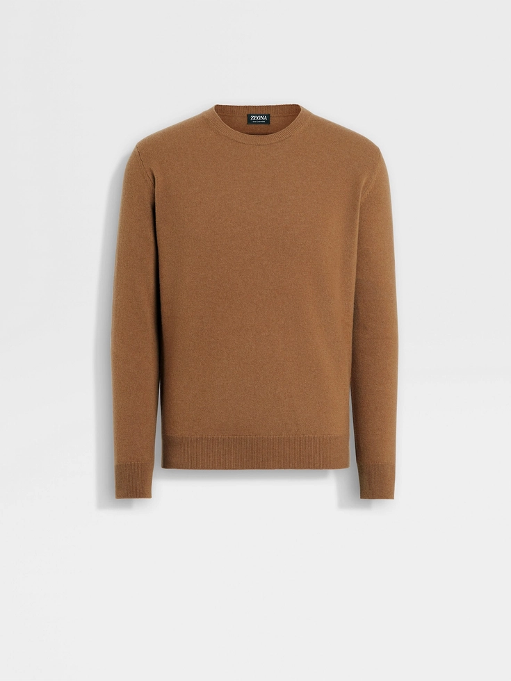 Girocollo in cashmere Oasi Dark Foliage Mélange