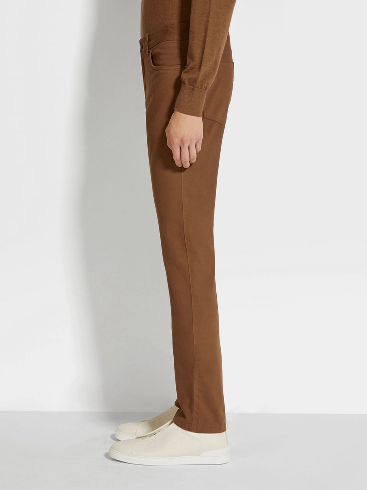 Jeans Roccia in cotone elasticizzato con fogliame scuro Jeans Roccia in cotone elasticizzato con fogliame scuro