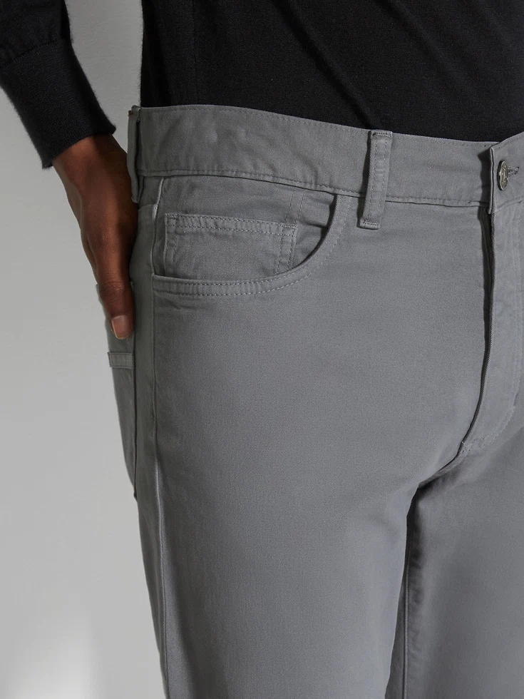 Jeans Roccia in cotone elasticizzato grigio chiaro