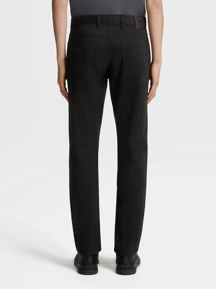 Jeans Roccia in cotone elasticizzato nero Jeans Roccia in cotone elasticizzato nero