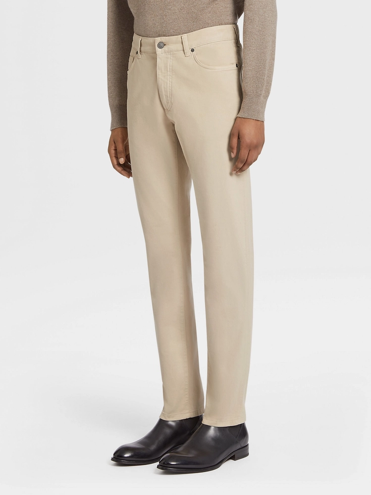 Jeans Roccia in cotone stretch Beige