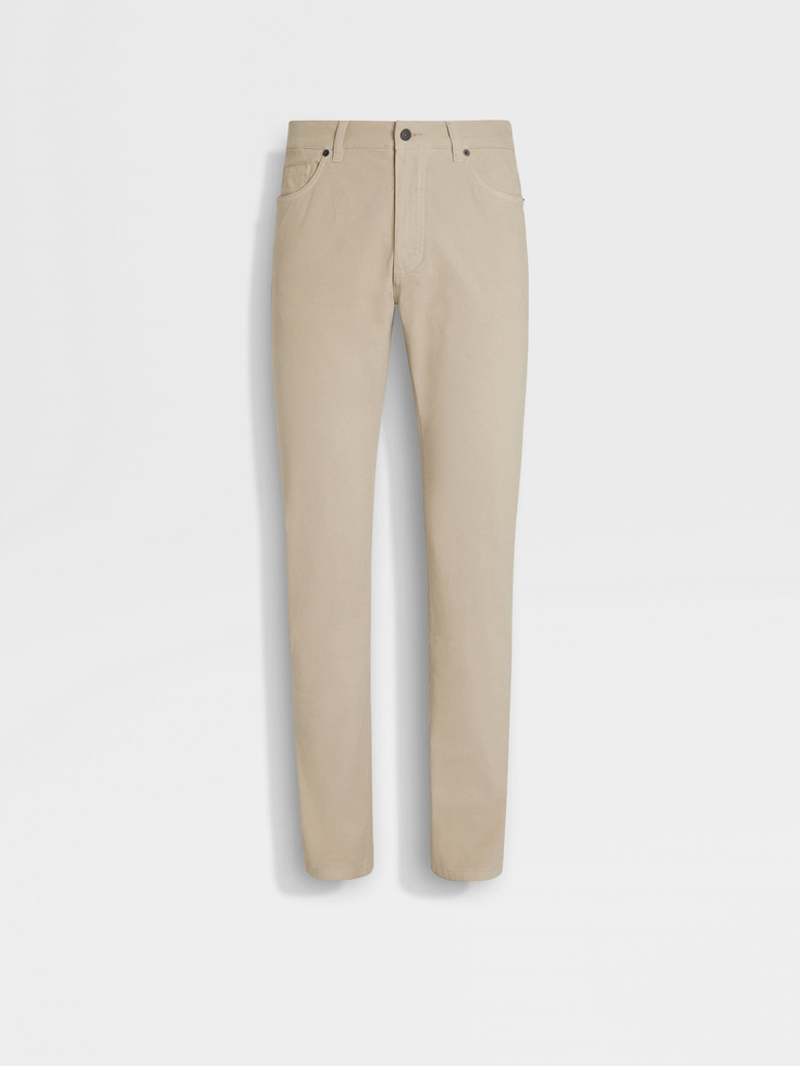 Jeans Roccia in cotone stretch Beige
