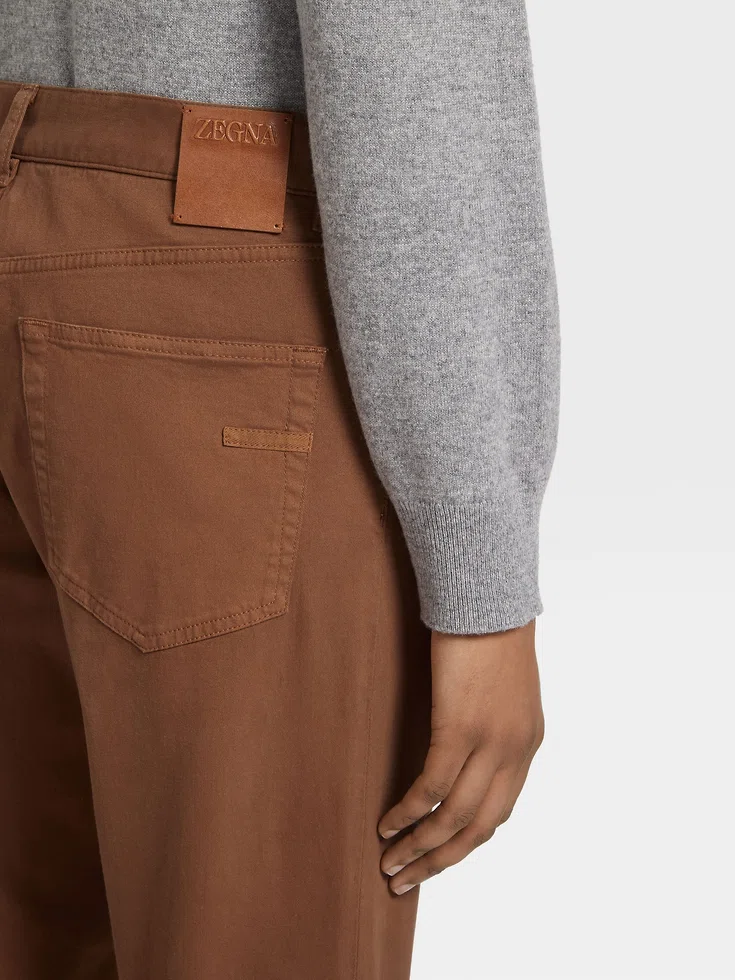 Jeans Roccia in cotone stretch Fogliame Jeans Roccia in cotone stretch Fogliame