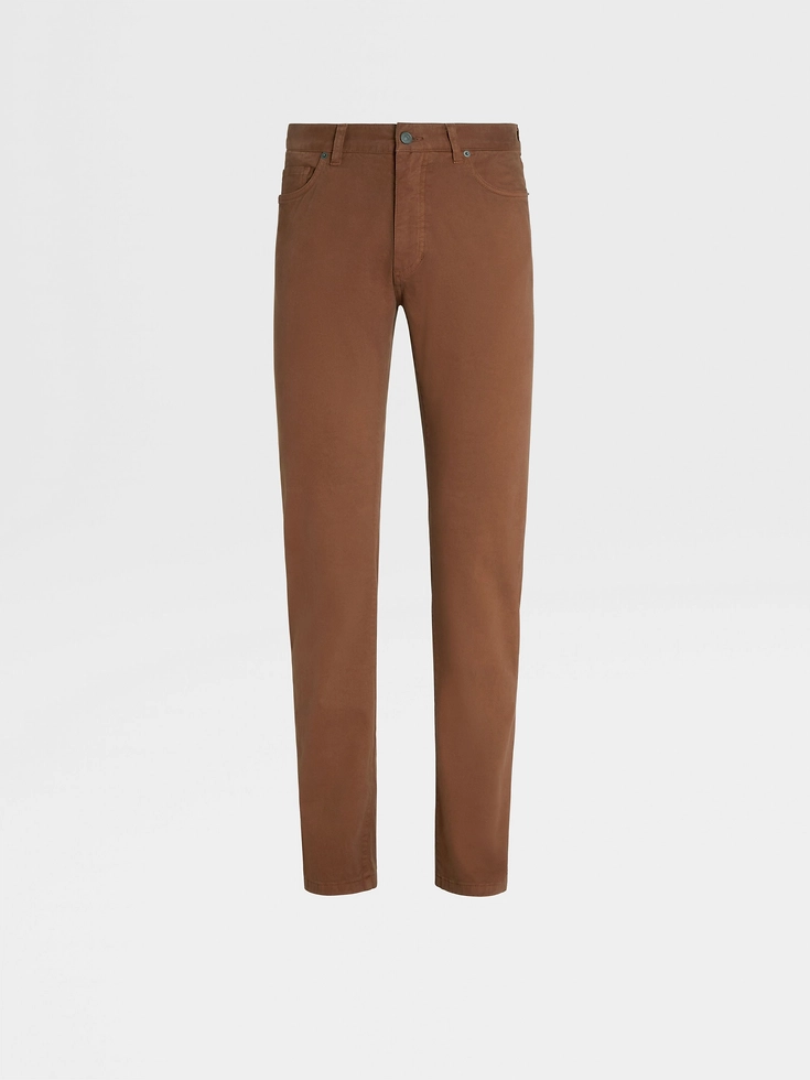 Jeans Roccia in cotone stretch Fogliame
