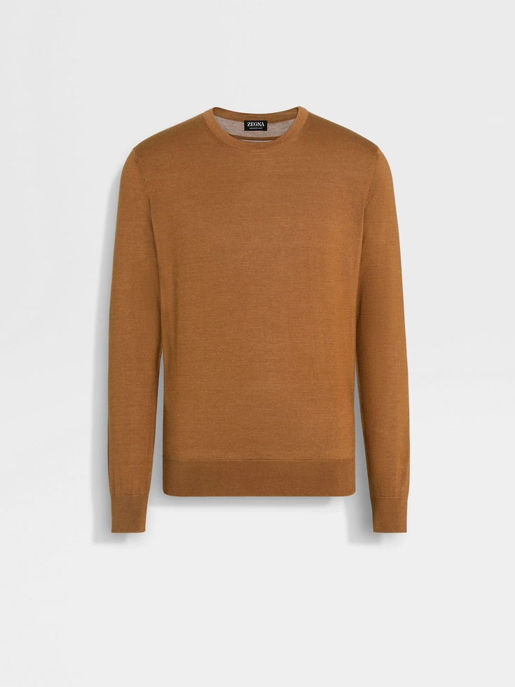Maglione girocollo Cashseta Dark Foliage Mélange