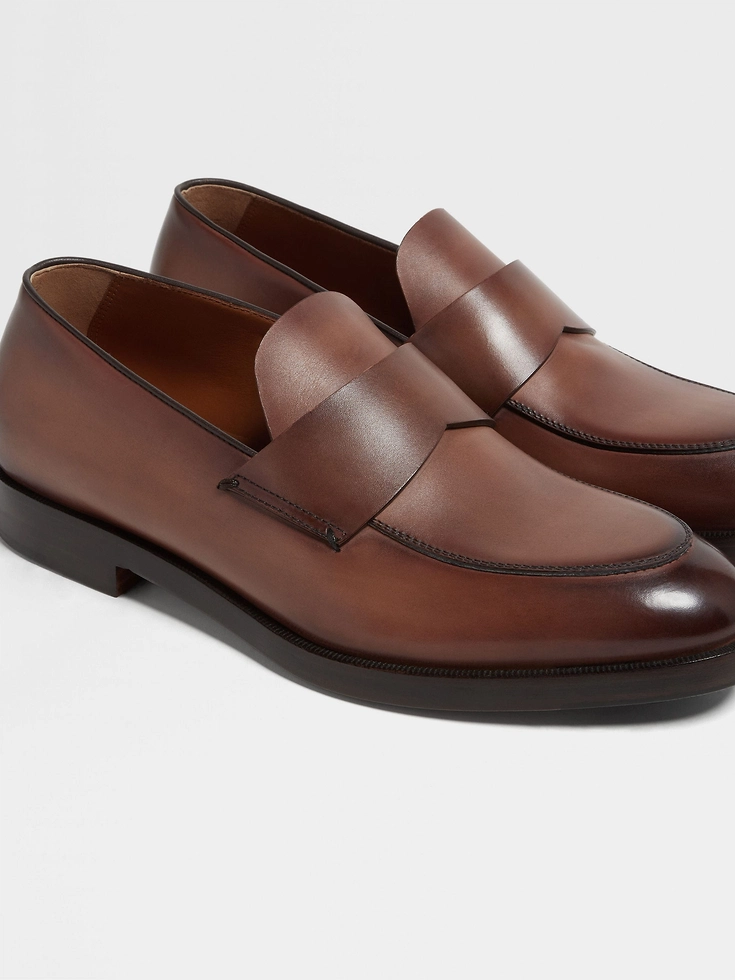 Mocassini Torino in pelle marrone chiaro Mocassini Torino in pelle marrone chiaro