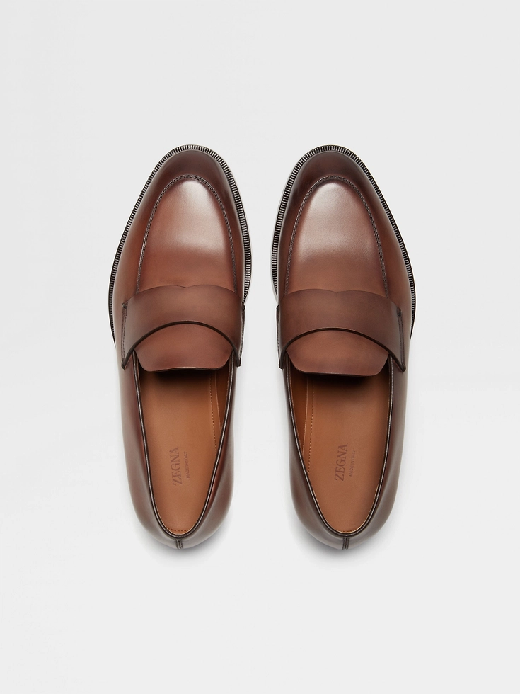 Mocassini Torino in pelle marrone chiaro Mocassini Torino in pelle marrone chiaro