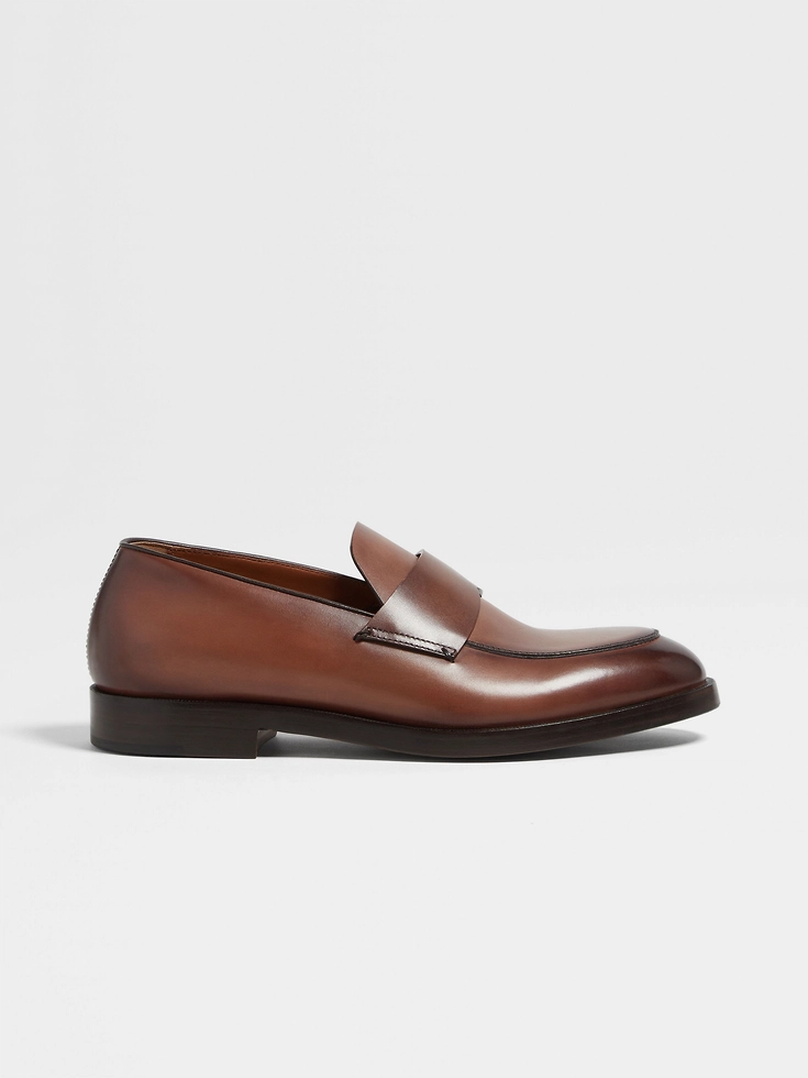 Mocassini Torino in pelle marrone chiaro