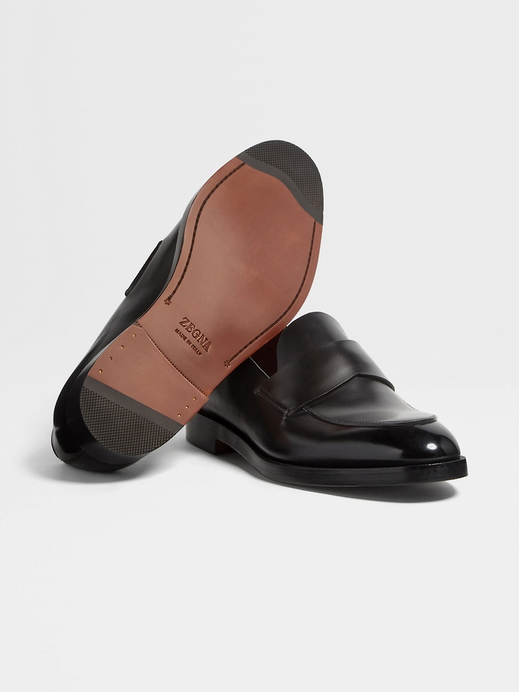 Mocassini Torino in pelle nera
