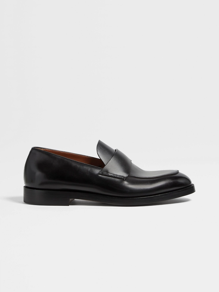 Mocassini Torino in pelle nera