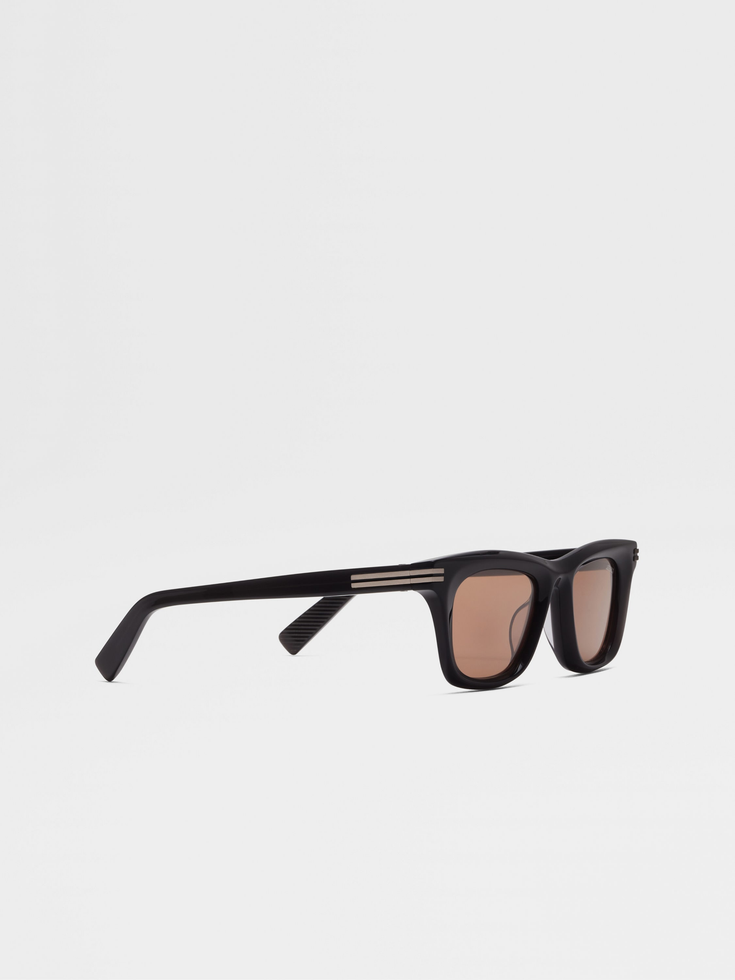 Occhiali da sole in acetato nero Occhiali da sole in acetato nero