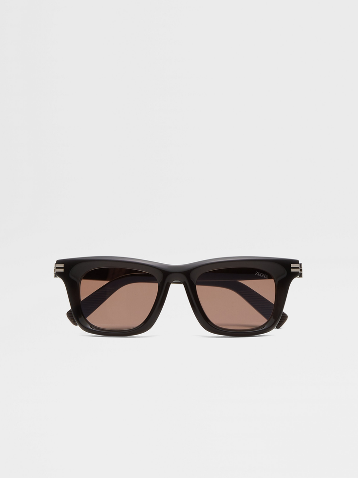 Occhiali da sole in acetato nero