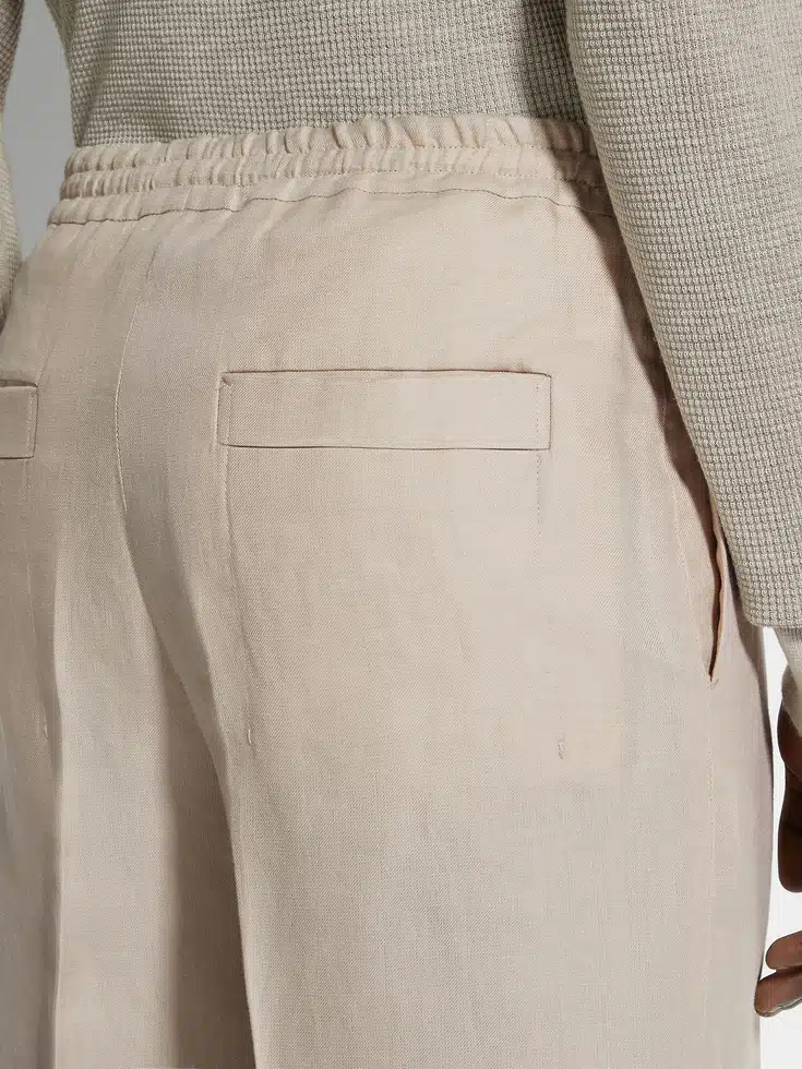 Pantaloncini Oasi Lino Beige Chiaro