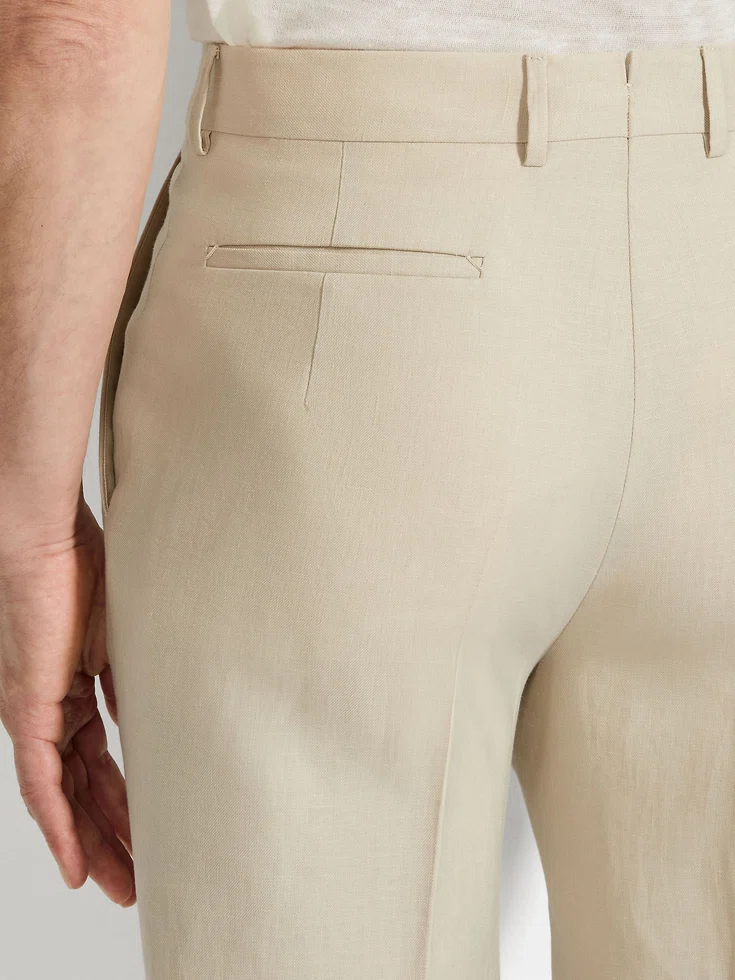 Pantaloni Oasi Lino Beige Chiaro
