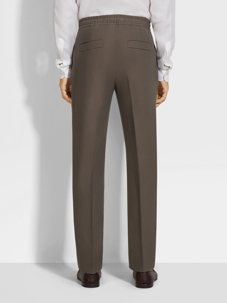 Pantaloni Oasi Lino color talpa scuro Pantaloni Oasi Lino color talpa scuro