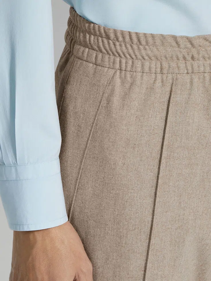 Pantaloni da jogging in lana 15milmil15 color tortora chiaro