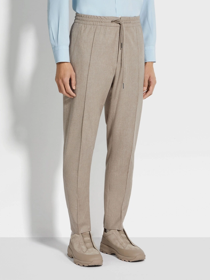 Pantaloni da jogging in lana 15milmil15 color tortora chiaro Pantaloni da jogging in lana 15milmil15 color tortora chiaro