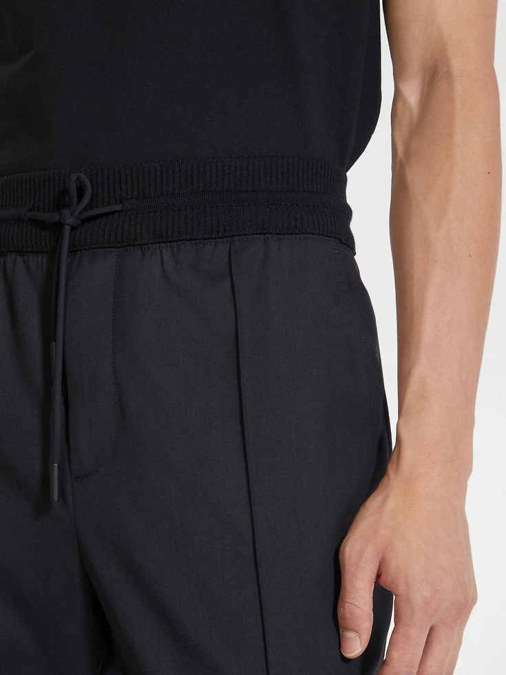 Pantaloni da jogging in lana ad alte prestazioni™ neri