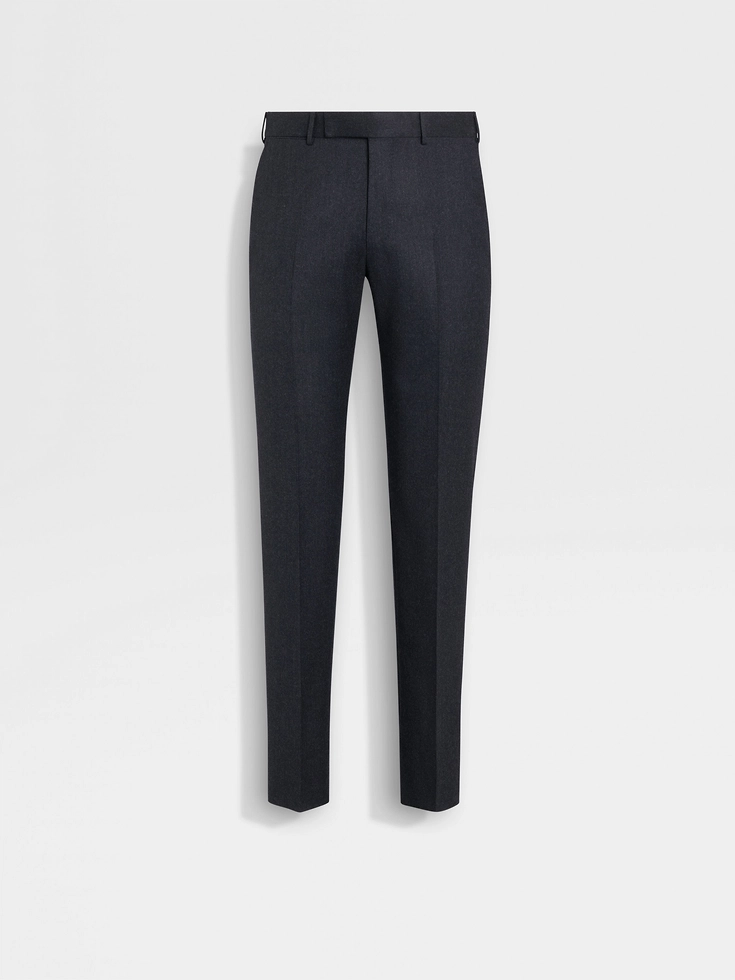 Pantaloni di lana grigio scuro