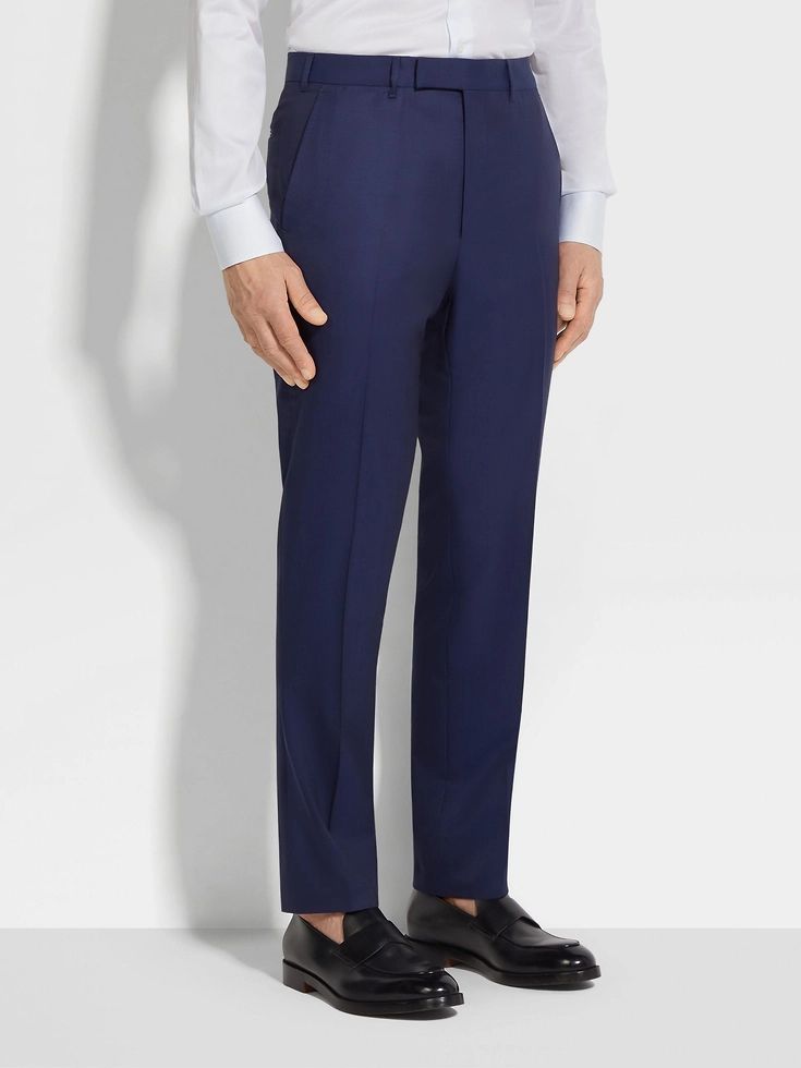 Pantaloni in lana Centoventimila blu Pantaloni in lana Centoventimila blu