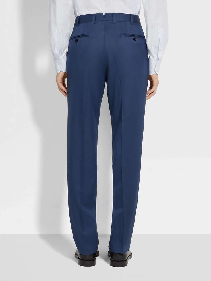 Pantaloni in lana Centoventimila blu petrolio scuro Pantaloni in lana Centoventimila blu petrolio scuro