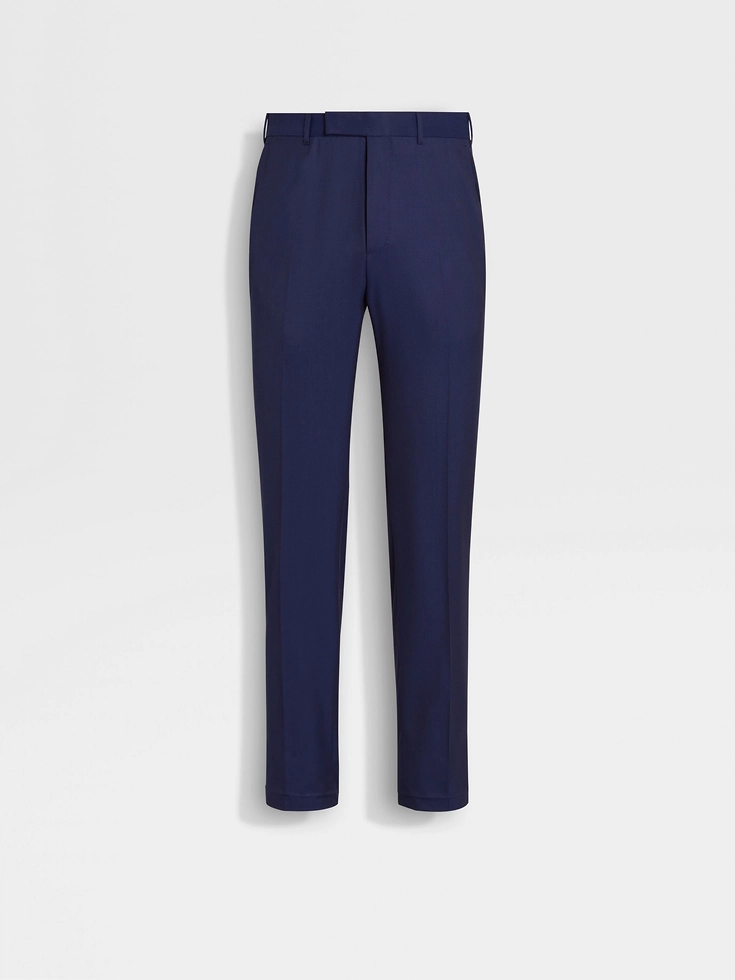 Pantaloni in lana Centoventimila blu