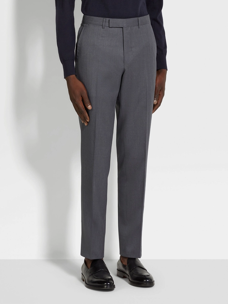 Pantaloni in lana Centoventimila grigi Pantaloni in lana Centoventimila grigi