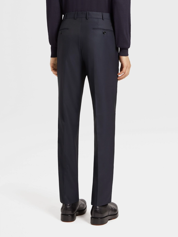 Pantaloni in lana blu navy 15milmil15 Pantaloni in lana blu navy 15milmil15