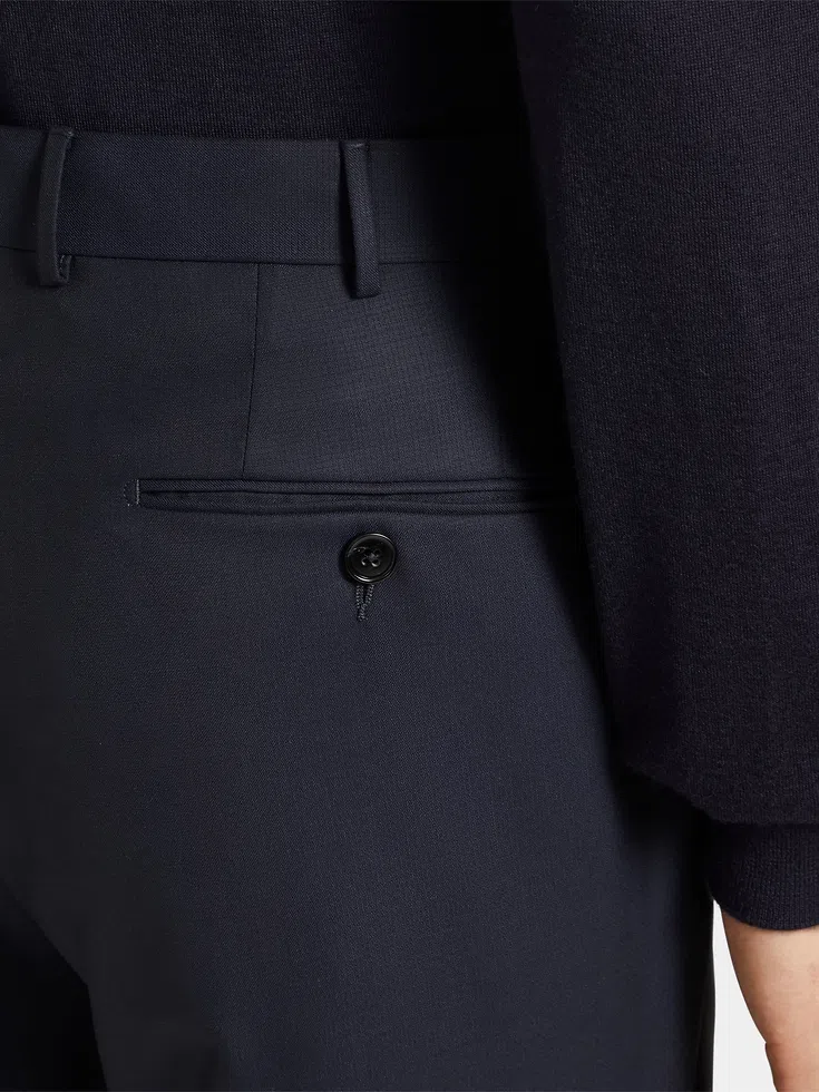 Pantaloni in lana blu navy 15milmil15 Pantaloni in lana blu navy 15milmil15