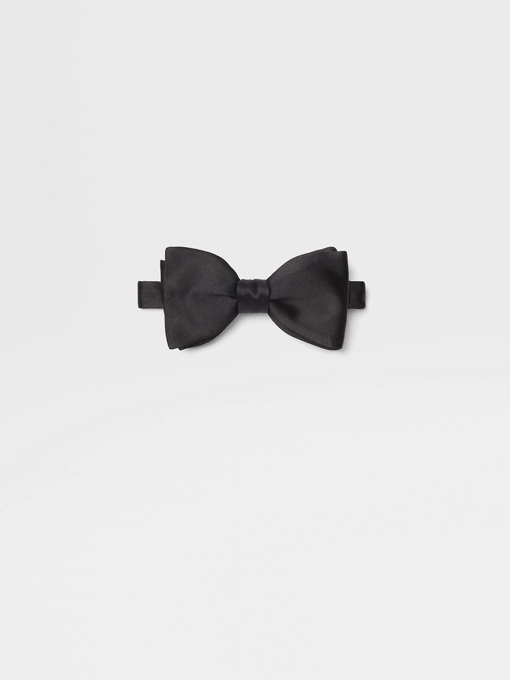 Papillon di seta nera
