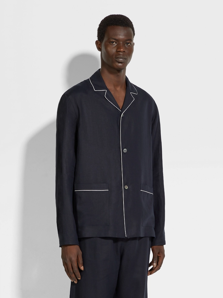 Pigiama Oasi Lino blu navy Pigiama Oasi Lino blu navy