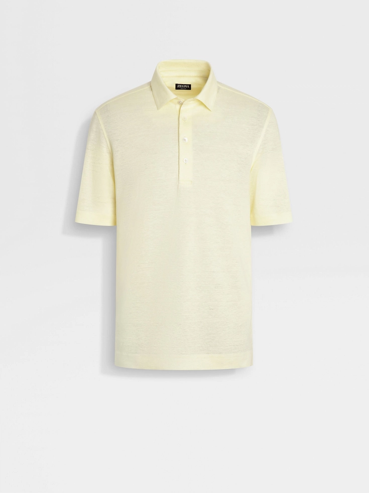 Polo Oasi Lino Giallo Chiaro