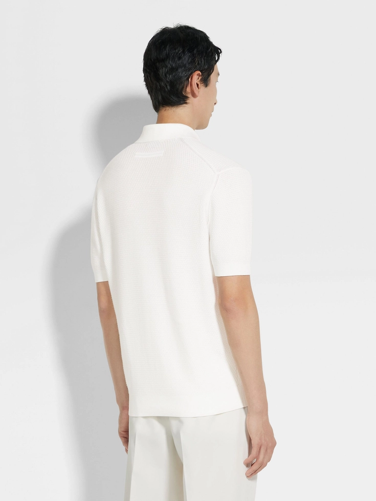 Polo in cotone premium bianco Polo in cotone premium bianco