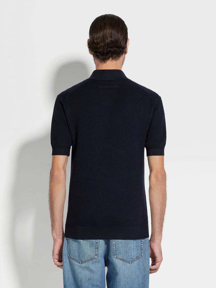 Polo in cotone premium blu navy Polo in cotone premium blu navy