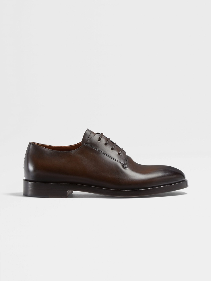 Scarpe Derby Torino in pelle marrone