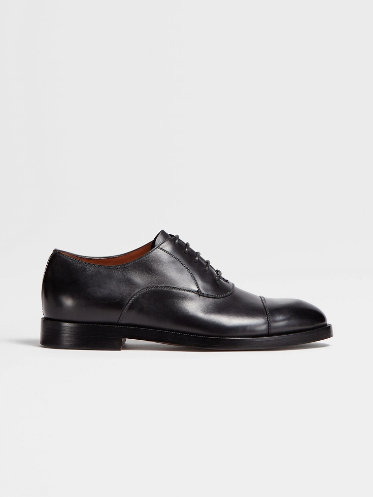 Scarpe Oxford Torino in pelle nera