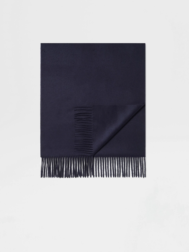 Sciarpa in cashmere Oasi blu scuro Sciarpa in cashmere Oasi blu scuro