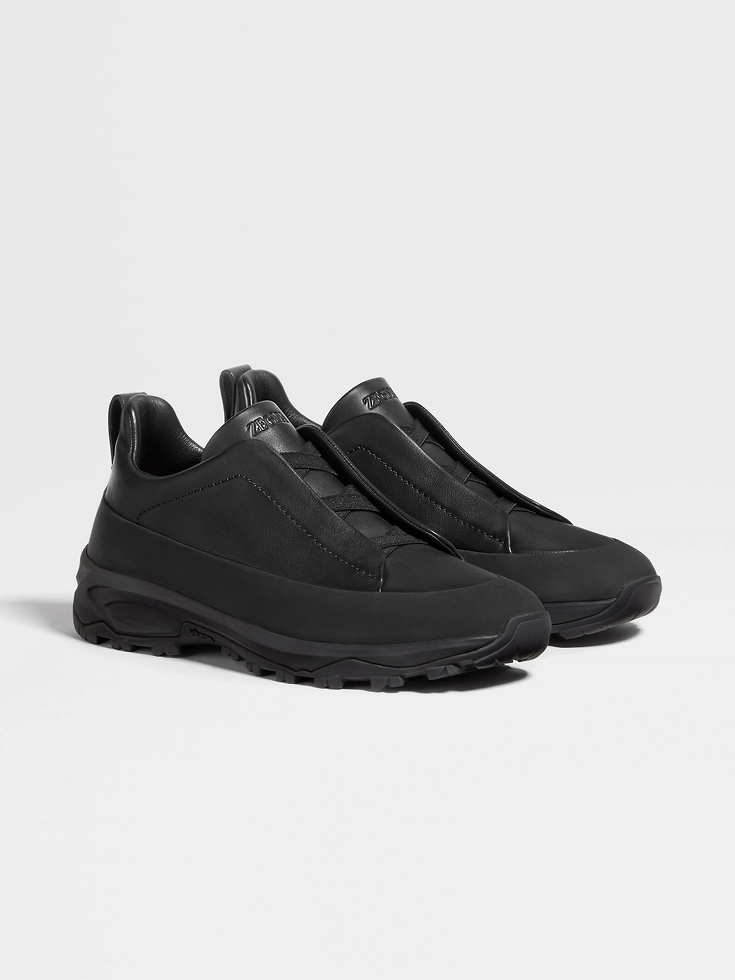 Sneakers Monte Triple Stitch™ in pelle nera