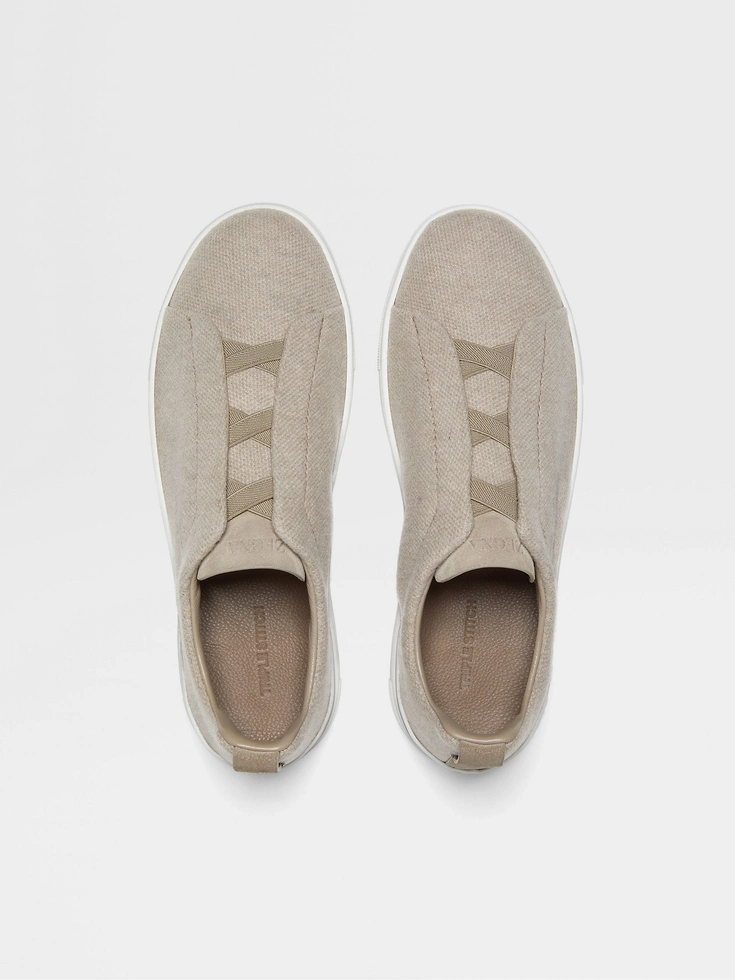 Sneakers Oasi Cashmere Triple Stitch™ color tortora chiaro Sneakers Oasi Cashmere Triple Stitch™ color tortora chiaro