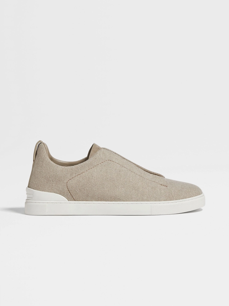 Sneakers Oasi Cashmere Triple Stitch™ color tortora chiaro Sneakers Oasi Cashmere Triple Stitch™ color tortora chiaro