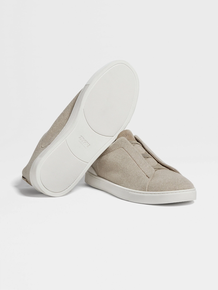 Sneakers Oasi Cashmere Triple Stitch™ color tortora chiaro Sneakers Oasi Cashmere Triple Stitch™ color tortora chiaro