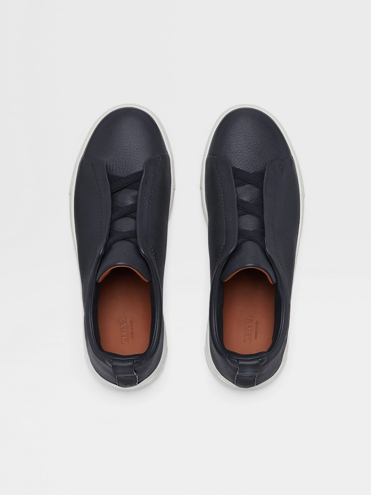 Sneakers Triple Stitch™ in pelle di cervo blu navy Sneakers Triple Stitch™ in pelle di cervo blu navy
