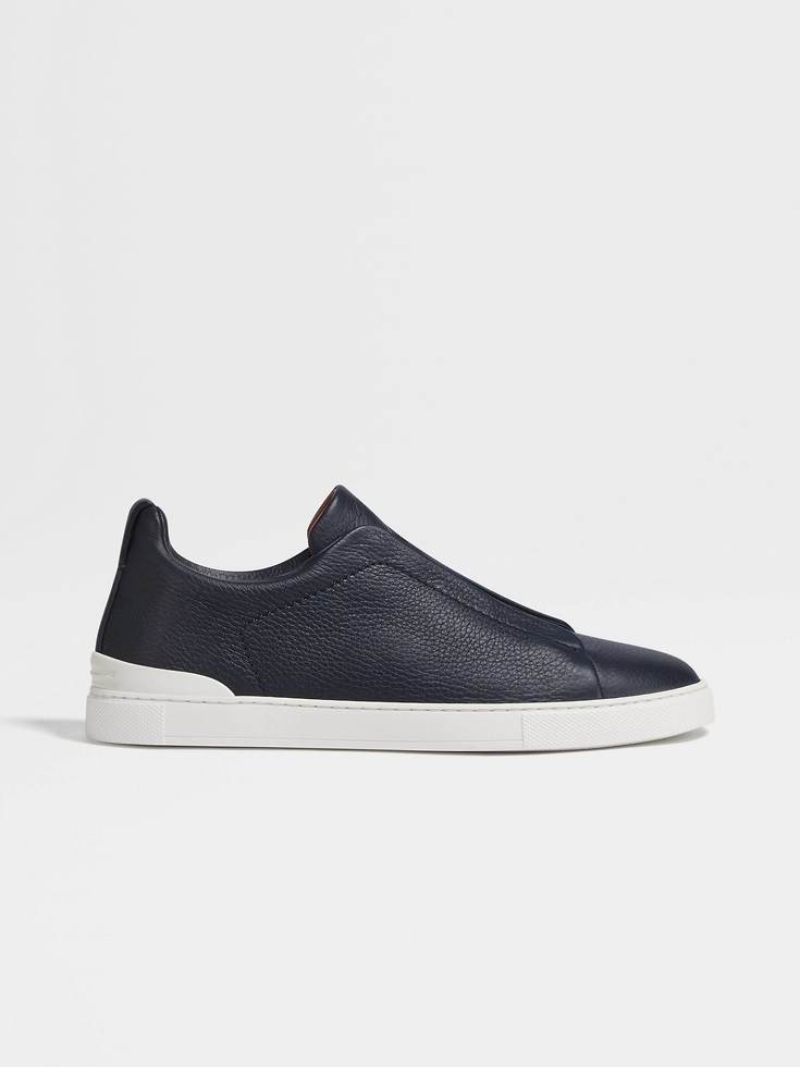 Sneakers Triple Stitch™ in pelle di cervo blu navy Sneakers Triple Stitch™ in pelle di cervo blu navy
