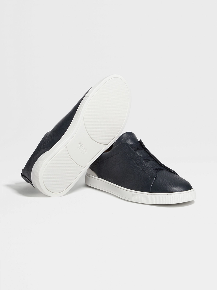 Sneakers Triple Stitch™ in pelle di cervo blu navy Sneakers Triple Stitch™ in pelle di cervo blu navy